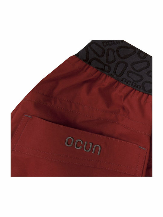 Ocun Mania Bărbați Lung Pantaloni Cățărare Roșu