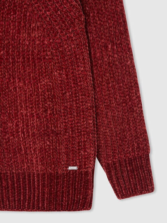 Kids' Sweater Long Sleeve Burgundy Xamira