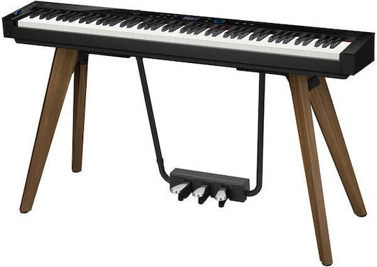 Casio Electric Upright Piano PX-S7000 with 88 Weighted Keys Built-in Speakers and Connection with Headphones and Computer Black