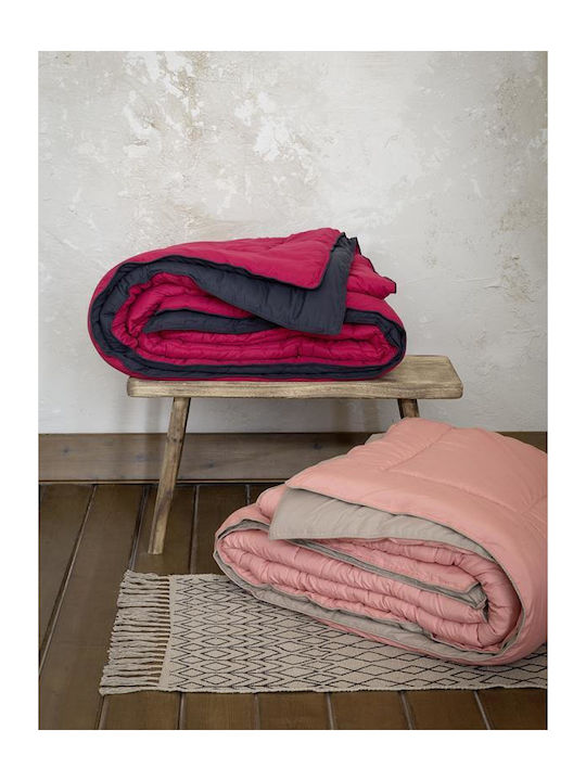Nima Bettdecke Einzelbett 160x240cm Abalone Ruby Red / Black 9.5 togs Togs
