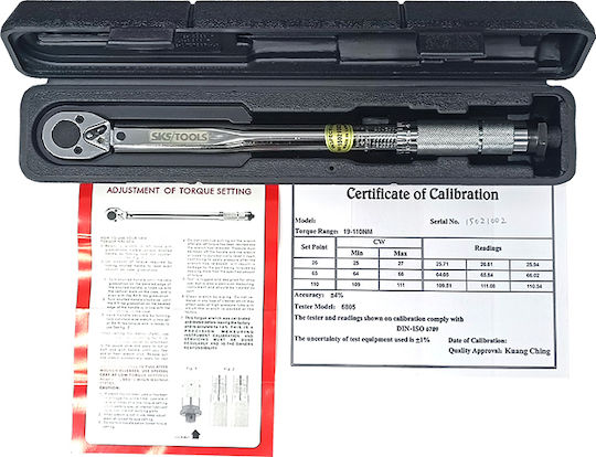 SKS Tools Torque Wrench 3/8" 19-110 Nm 37cm