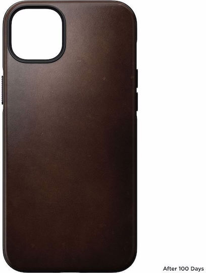 Nomad Back Cover Piele 0.75mm Maro (iPhone 14 Plus)