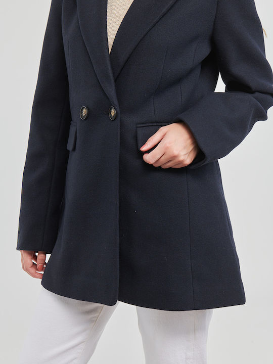 Damen Night Sky Kurzmantel mit Knöpfen