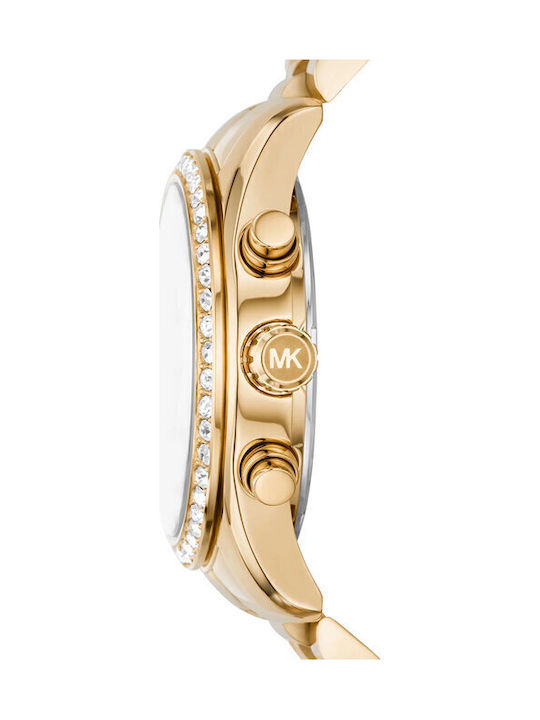 Michael Kors Lexington Men's Watch 38mm Battery with Gold Metal Bracelet
