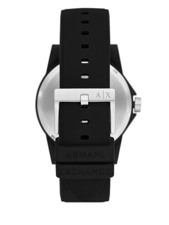 Armani Exchange Мъжки часовник с каучуков каишка на батерия Armani Exchange Мъжки часовник с каучуков каишка на батерия