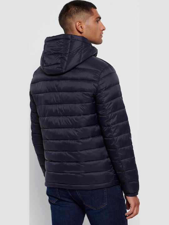 Χειμωνιάτικο Μπουφάν Puffer Navy Μπλε