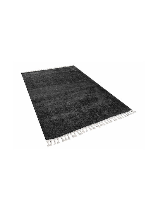 Balsan Soft Σετ Shaggy Χαλιά Κρεβατοκάμαρας Anthracite 3τμχ