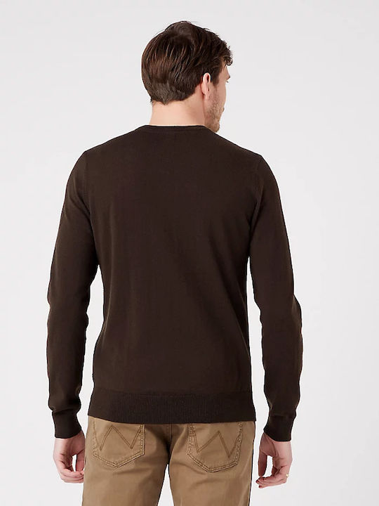 Wrangler Men's Long Sleeve Sweater Brown