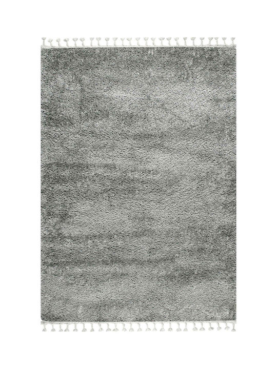 Balsan Silky Σετ Shaggy Χαλιά Κρεβατοκάμαρας Βαμβακερά D.grey 3τμχ