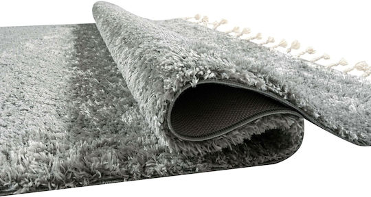 Balsan Silky Shaggy Cotton Bedroom Rugs Set D.Grey 3pcs