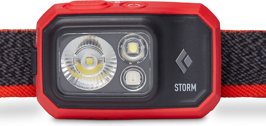 Black Diamond Stirnlampe LED IP67 mit maximaler Helligkeit 450lm Storm 450 Rot