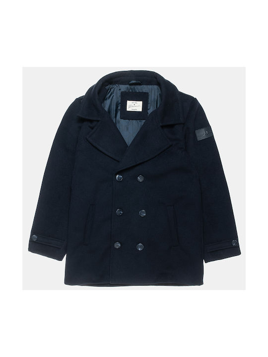 Alouette Kids Coat Long Hooded Navy Blue