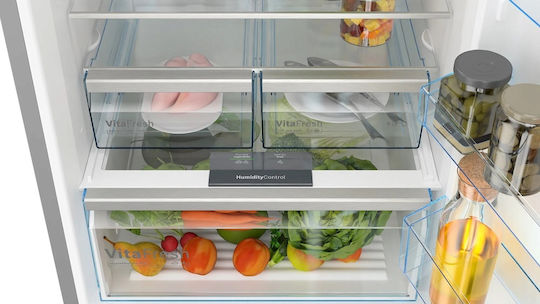 Bosch Ψυγειοκαταψύκτης 508lt Total NoFrost Υ193xΠ70xΒ80εκ. Inox KGN56XLEB