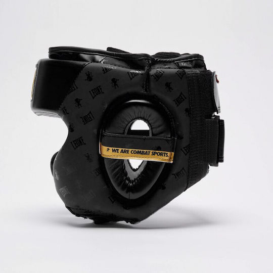 Leone DNA Adult Full Face Boxing Headgear Black