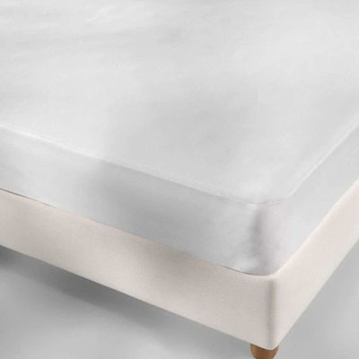 La Luna Semi-Double Waterproof Jersey Mattress Cover Fitted Luna White 120x200cm