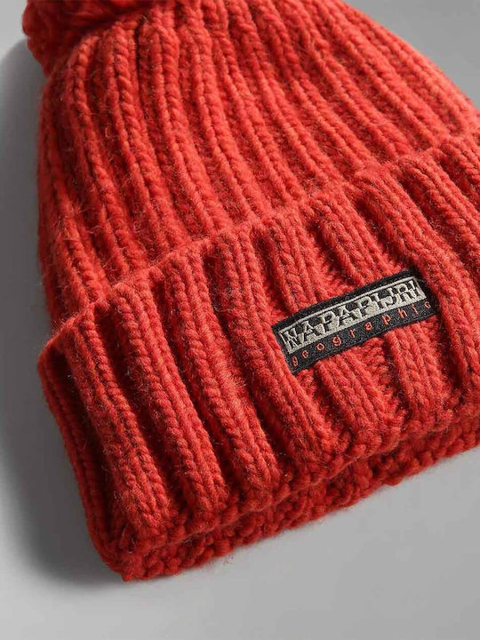 Fea 2 Ribbed Beanie Cap Red NP0A4GKA-RR9