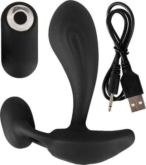 You2Toys Rebel RC Two Spot Massager Πρωκτική Σφήνα με Δυνατότητα Ασύρματης Λειτουργίας και Δόνηση Μαύρη