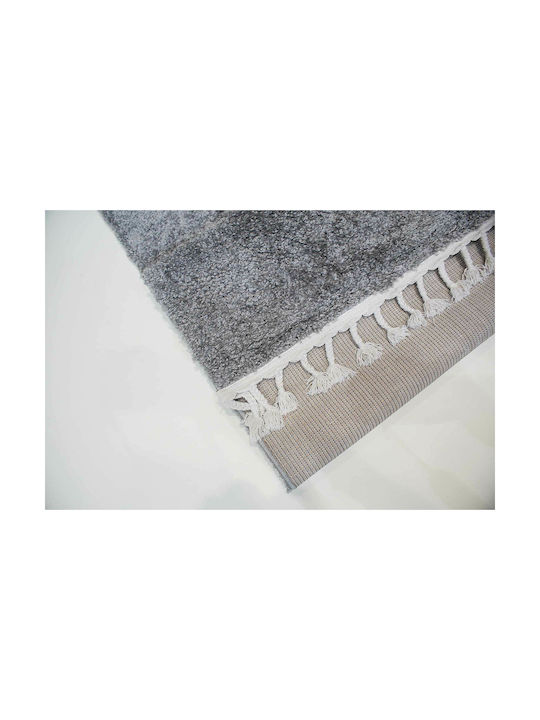 Balsan Soft Shaggy Bedroom Rugs Set Dark Grey P621176 3pcs