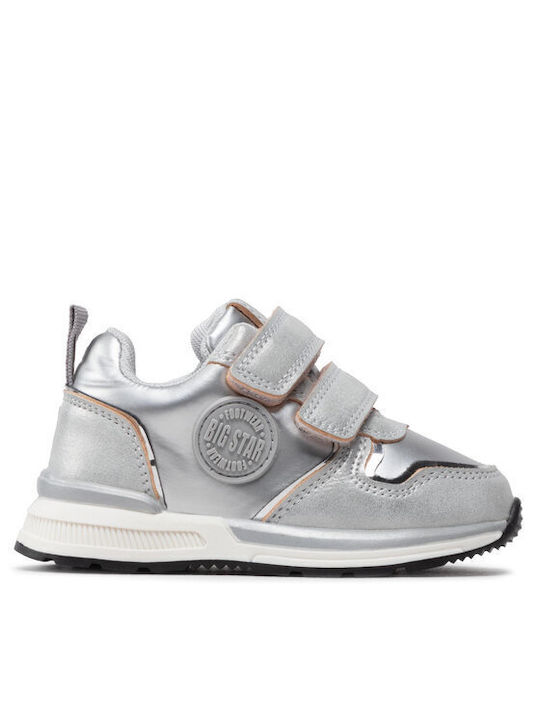 Big Star Kids Sneakers with Scratch Silver