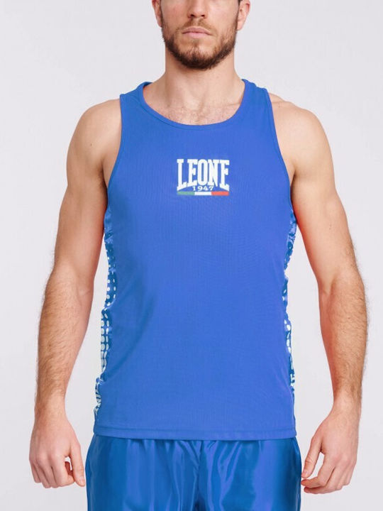 Leone AB726 Ανδρική Αμάνικη Μπλούζα για Boxing Μπλε