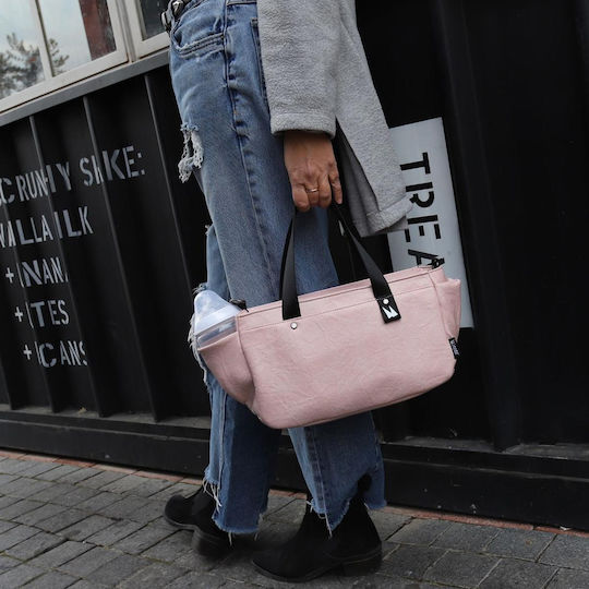 Minene Τσάντα-Αλλαξιέρα Ώμου/Χειρός Zoe Pink 38x20εκ.