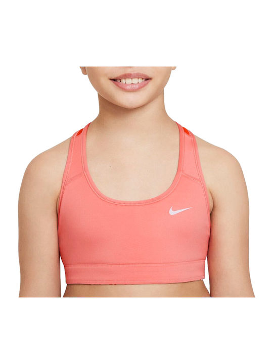 Nike Swoosh Παιδικό Μπουστάκι Dri-Fit Ροζ