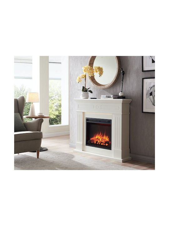 Richen Leandros R-EF321A-MT321A-W De podea Șemineu electric 2000W 110x95cm Alb