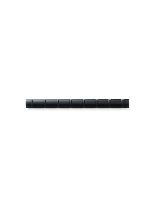 Umbra Wall Hanger Flip Wooden 8 Hooks Black 81.3x3.2x7.6cm
