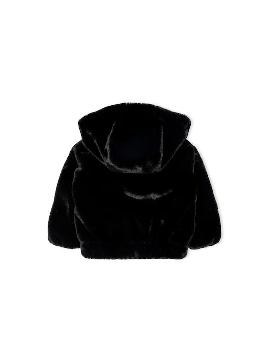 Kids Only Kids Fur short Hooded Black