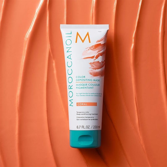 Moroccanoil Mască Deținatoare De Culoare Color Mask Coral 200ml