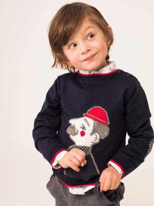 Boboli Kids Sweater Long Sleeve Blue