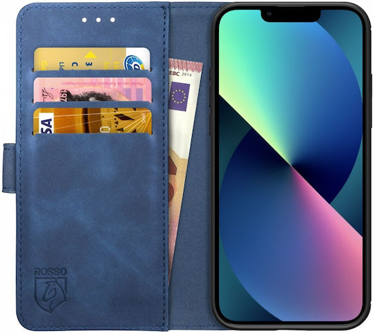 Rosso Element 2 In 1 Wallet Δερματίνης 2mm Μπλε (iPhone 13 mini)