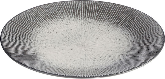 Plate Desert Ceramic Gray with Diameter 21cm