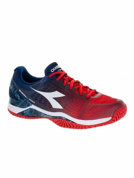 Diadora Speed Blushield Ανδρικά Παπούτσια Τένις για Όλα τα Γήπεδα Κόκκινα