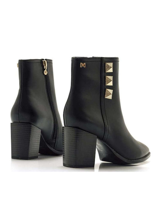 Women's Ankle Boots with Medium Heel Black