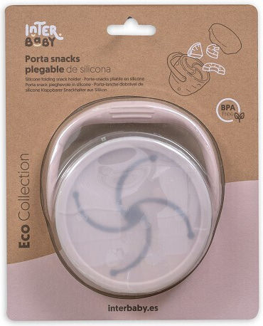Interbaby Silicone Baby Container for 6+ months Pink
