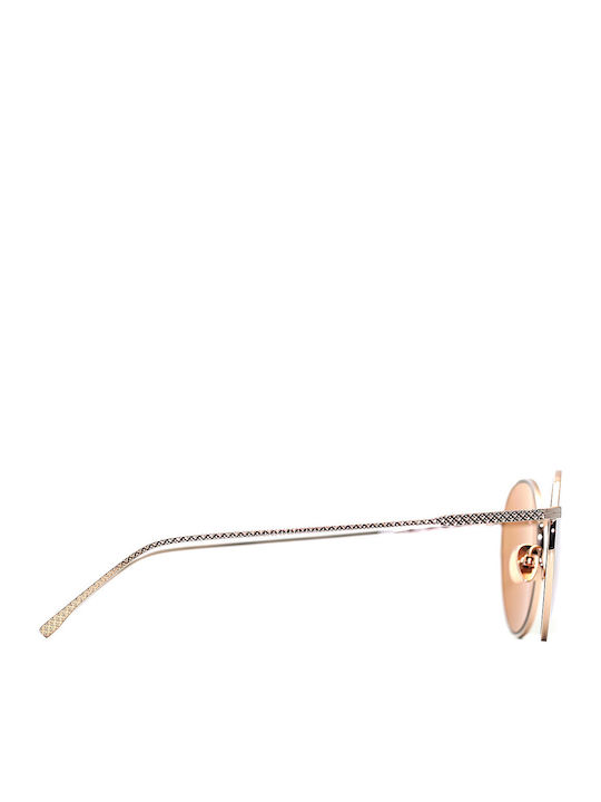 Lacoste Men's Sunglasses with Gold Metal Frame and Yellow Lens L202SPC-718