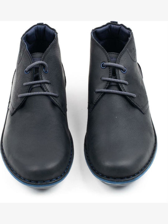 Leather Men's Boots Desert Black