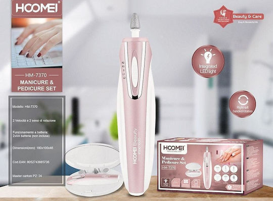 Hoomei Hoomie Nagelfräser Batterie Rosa