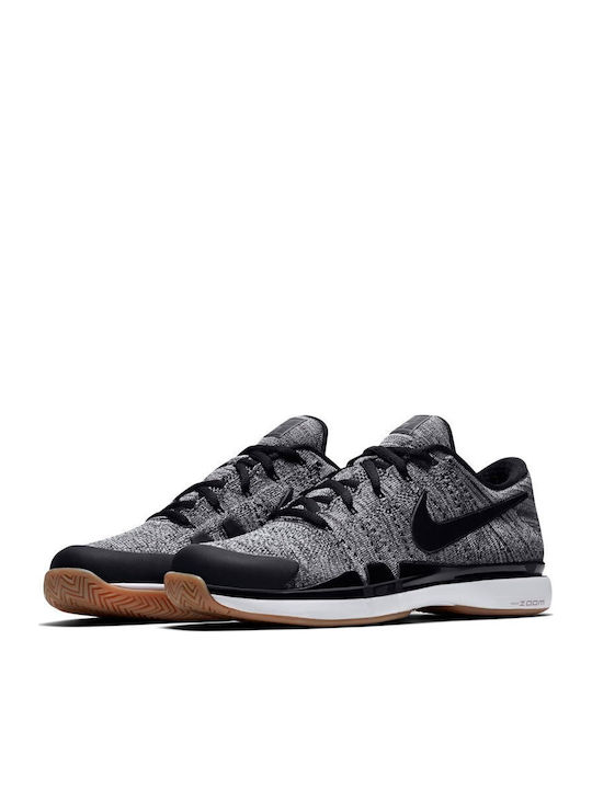 Nike Zoom Vapor Flyknit Bărbați Pantofi Tenis Curți dure Gri Nike Zoom Vapor Flyknit Bărbați Pantofi Tenis Curți dure Gri