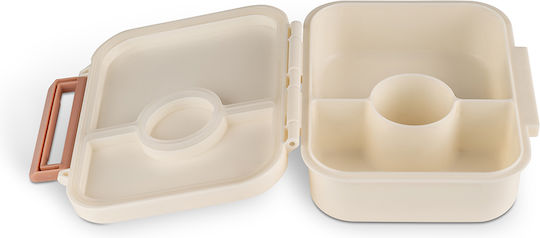Cherry Plastic Kids' Food Container 0.5lt Beige