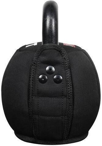 X-FIT Black Rubber Kettlebell Cordura 16kg