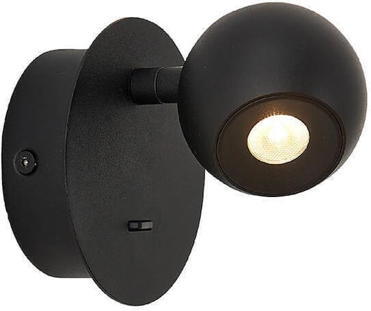 Viokef Sebastian Single LED Spot in Black Color