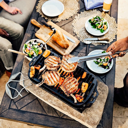 Lodge Mantemenia Portable Charcoal Grill 42.5cmx22.8cm