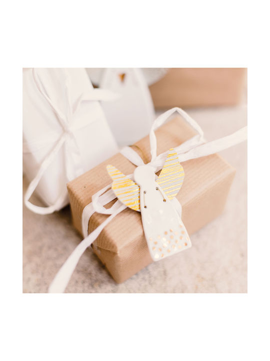 Porzellanengelchen Weißes 5,5cm Weihnachtsbaumschmuck