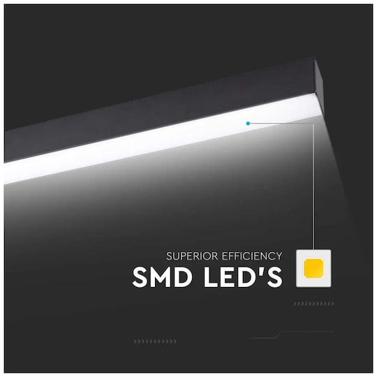 V-TAC LED Lumina liniară Lumină Plafon Alb rece IP20 cu Intensitate Reglabilă 120cm