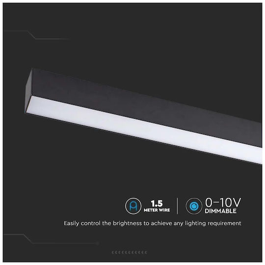 V-TAC LED Lumina liniară Lumină Plafon Alb rece IP20 cu Intensitate Reglabilă 120cm