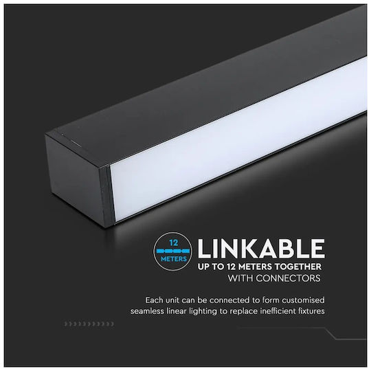 V-TAC LED Lumina liniară Lumină Plafon Alb rece IP20 cu Intensitate Reglabilă 120cm