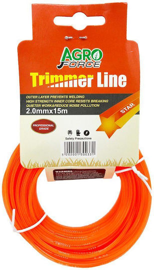 Agroforce Star Brush Cutter Trimmer Line 1.6mm 15m 05693
