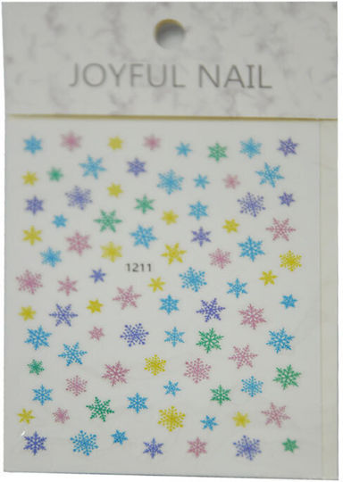 UpLac Christmas 1211 Stickers with Design,art stickers for Nails in Various Colors